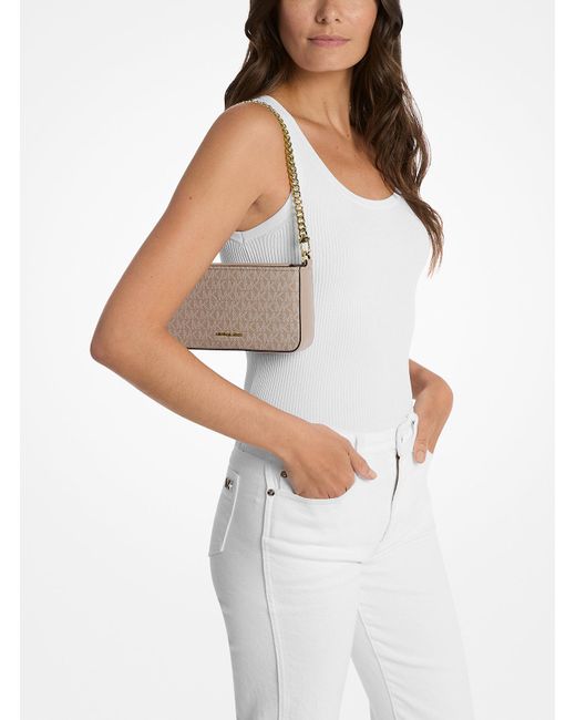 Mk Pochette Convertibile Bryant Piccola Con Logo di MICHAEL Michael Kors in Natural
