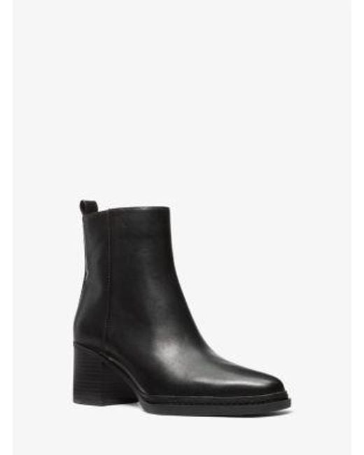 MICHAEL Michael Kors Black Mk Lex Leather Boot