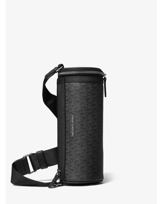 Michael Kors Black Logo Canister Crossbody Bag for men