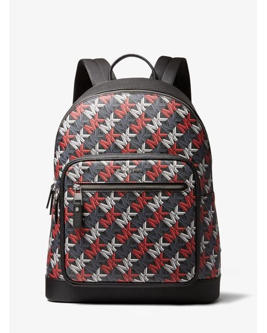 Michael Kors Hudson Graphic Logo Backpack in Black for Men Lyst Canada