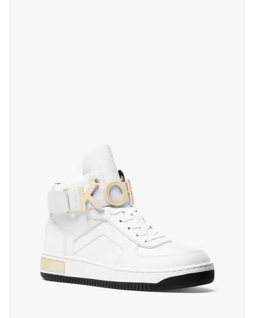 michael kors white high top sneakers