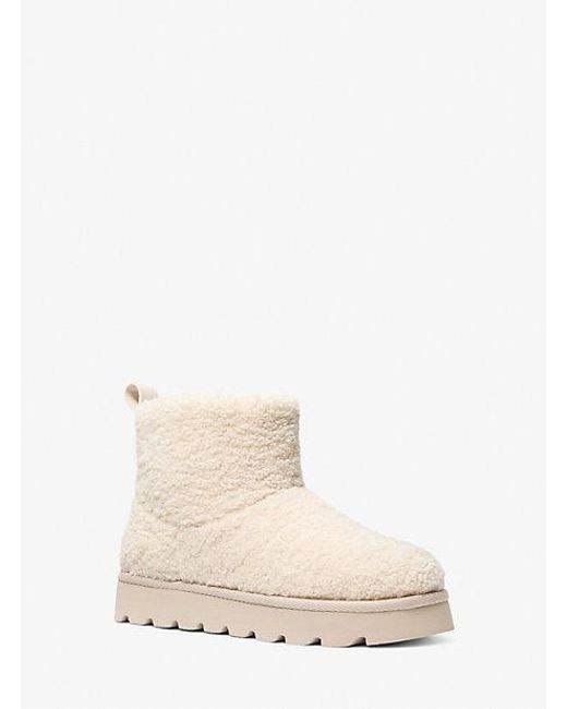 Michael Kors Natural Winnie Faux Shearling Boot