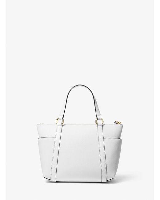 MICHAEL Michael Kors Natural Mk Sullivan Small Saffiano Leather Top-Zip Tote Bag