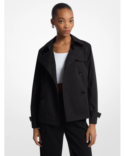 MICHAEL Michael Kors Blue Cropped Trench Coat
