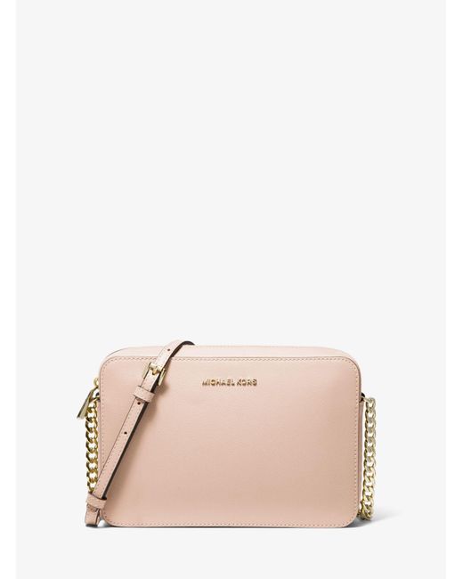Bandolera Jet Set grande de piel saffiano Michael Kors de Cuero de color  Rosa: ahorra un 40 % | Lyst