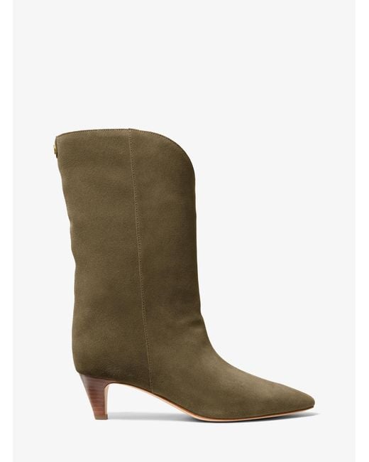 Michael Kors Green Daniela Suede Boot