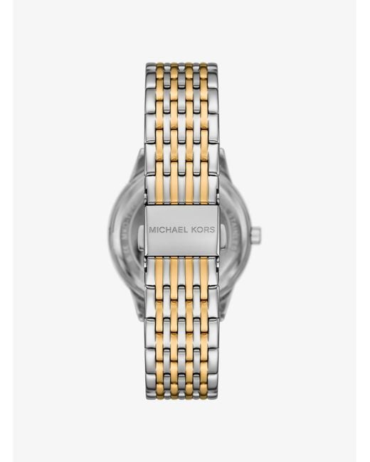 Michael Kors Metallic Mini Aspyn Two-Tone Watch
