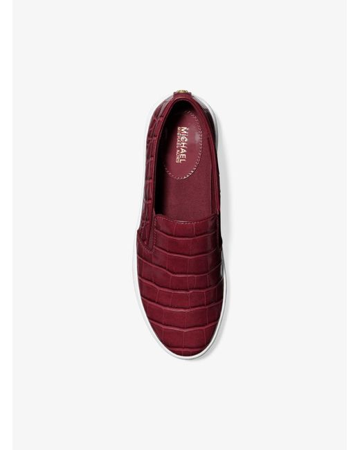 Michael kors keaton slip on red sales