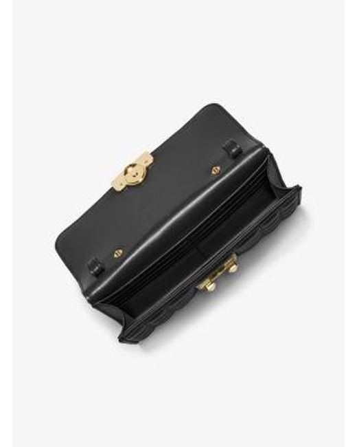 Borsa a tracolla Tribeca grande convertibile in pelle di MICHAEL Michael Kors in Black