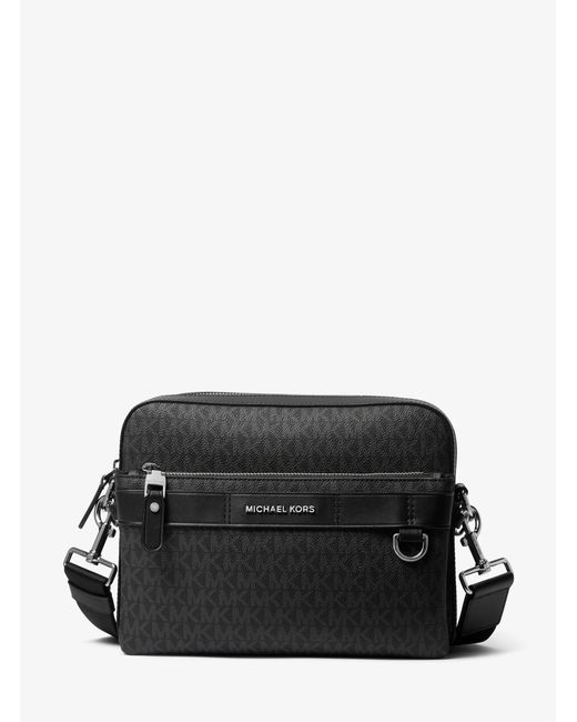 Michael Kors Black Mk Hudson 2-In-1 Logo Crossbody Bag for men