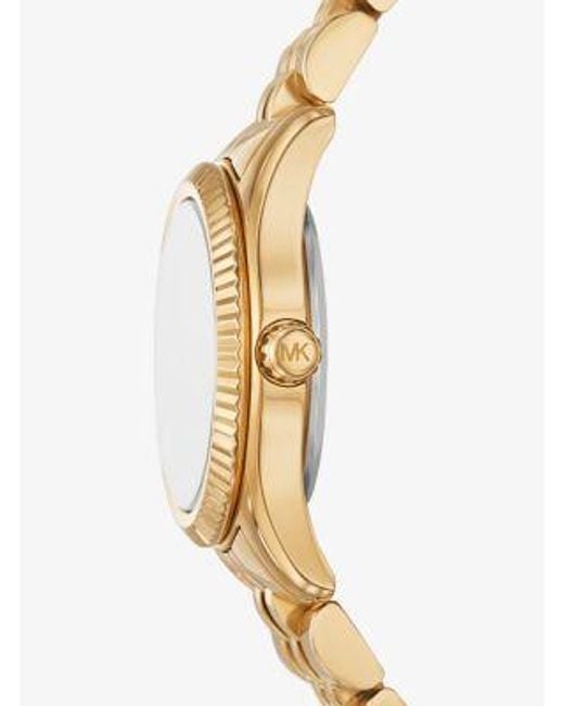 Michael Kors Metallic Petite Lexington Pavé-Tone Watch