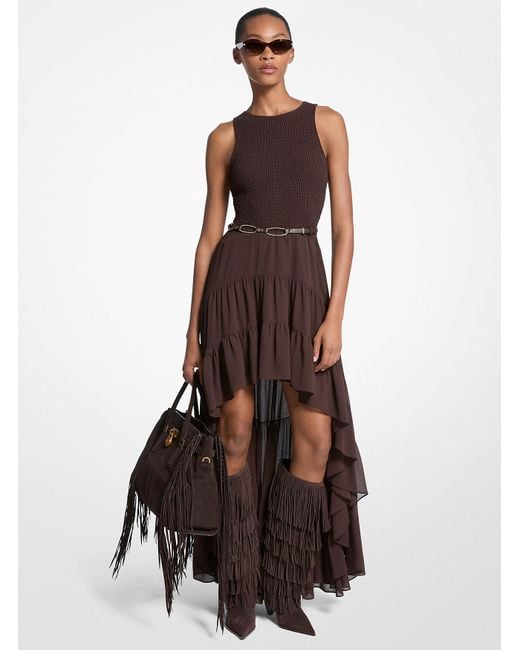 Mk Abito Asimmetrico di MICHAEL Michael Kors in Brown