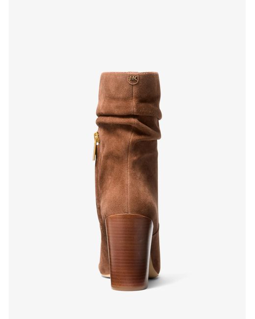 MICHAEL Michael Kors Brown Mk Shayna Suede Boot