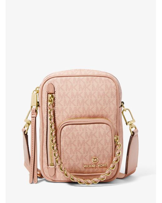 Michael Kors Denim Elliot Small Logo Crossbody Bag Lyst Australia