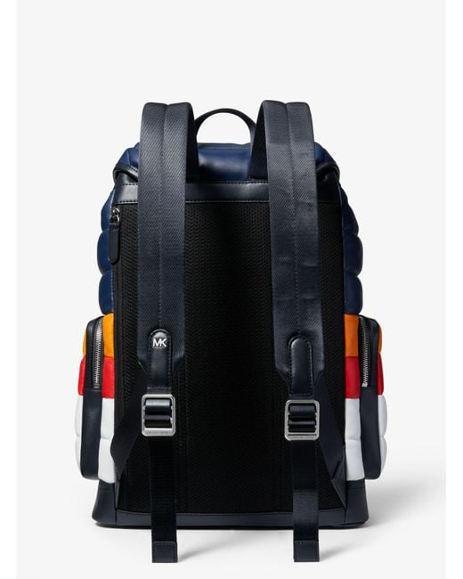 Michael Kors X Ellesse Hudson Quilted Faux Leather Backpack in