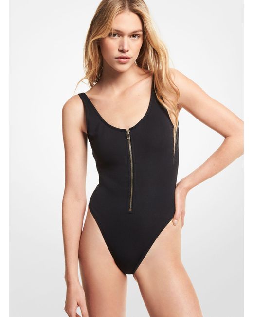Michael Kors Black M X 007 Scuba Swimsuit