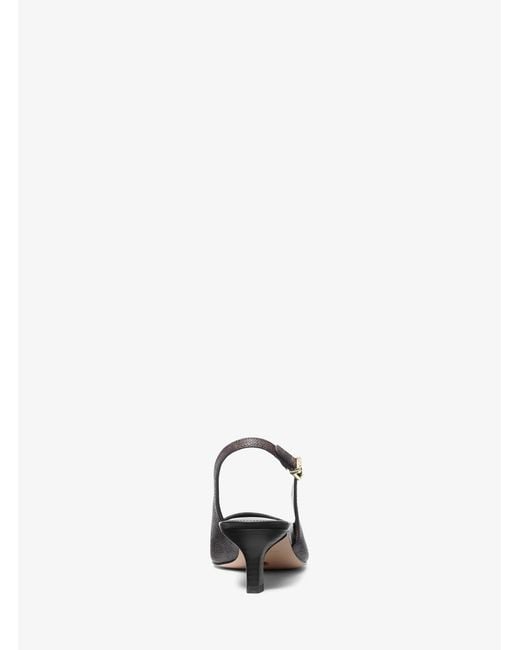 MICHAEL Michael Kors White Mk Amara Signature Logo Slingback Pump
