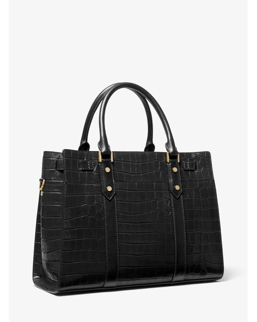 Michael kors black hamilton large sale