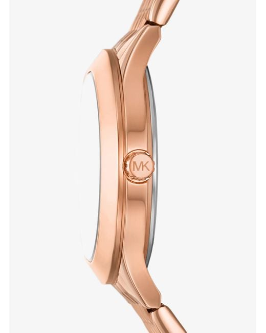 Michael Kors White Mini Aspyn-Tone Watch