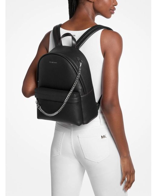Michael Kors Black Slater Medium Backpack