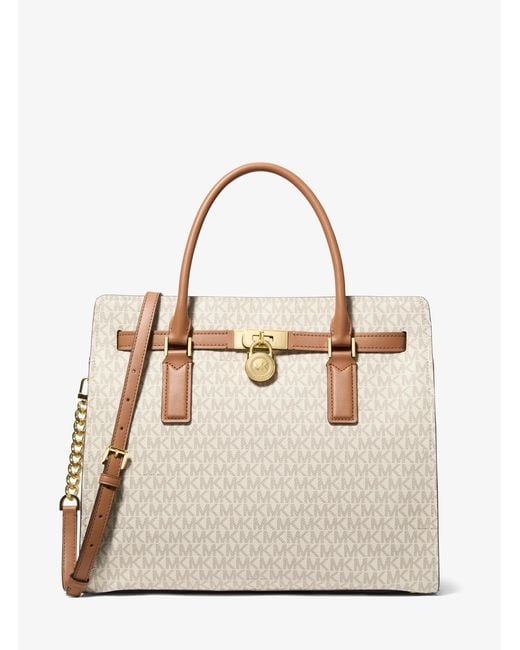 MICHAEL Michael Kors Natural Hamilton Large Satchel