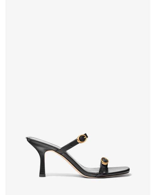MICHAEL Michael Kors White Kya Leather Sandal