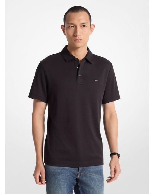 Polo de algodón Michael Kors de hombre de color Black
