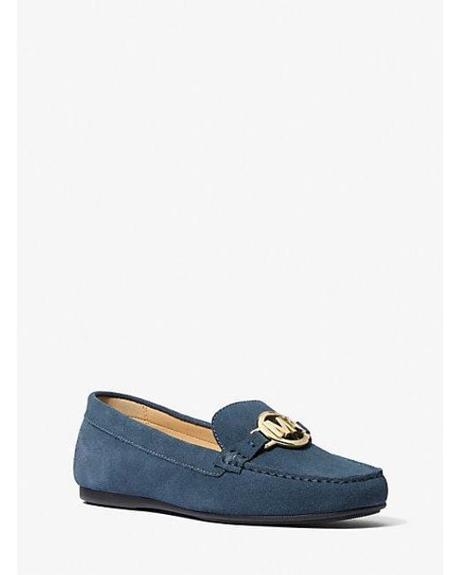 Michael Kors Blue Fulton Suede Loafer