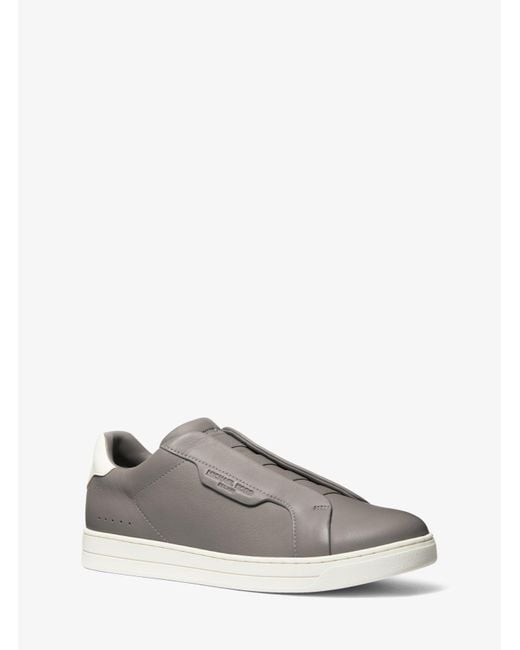 Michael Kors White Keating Two-tone Leather Slip-on Sneaker for men