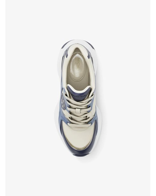 MICHAEL Michael Kors White Zuma Leather Trainer