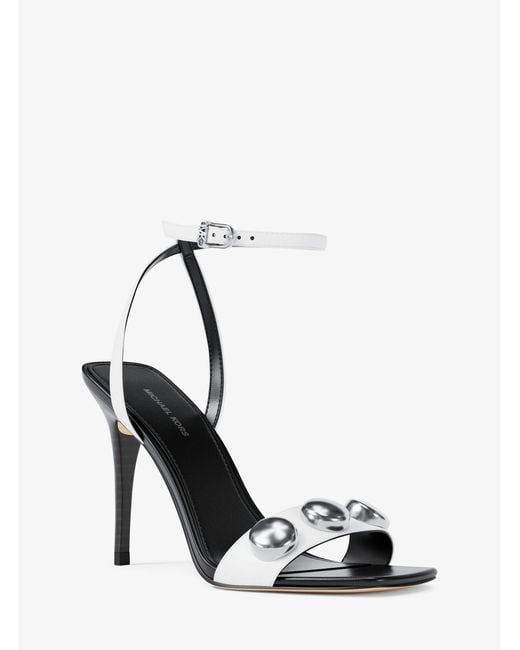 MICHAEL Michael Kors Black Mk Liana Studded Leather Sandal