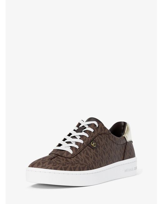 MICHAEL Michael Kors White Mk Scotty Signature Logo Trainers