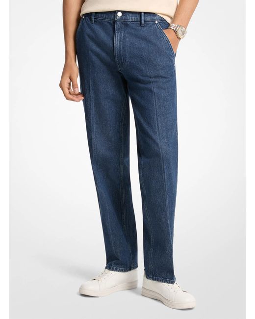 Michael Kors Blue Mk Finn Straight-Fit Stretch Denim Jeans for men