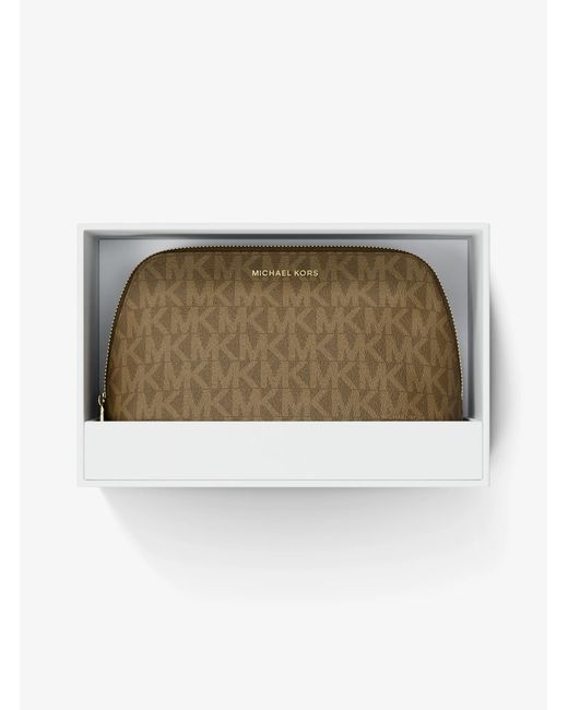 MICHAEL Michael Kors Green Mk Jet Set Small Signature Logo Travel Kit