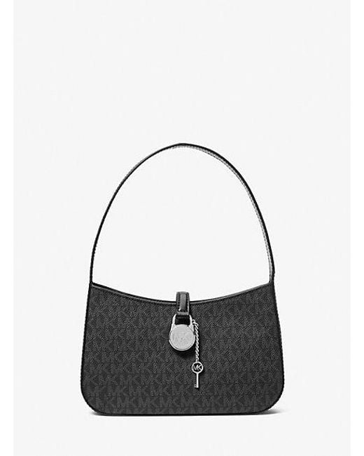 Michael Kors Black Lyra Small Signature Logo Pochette