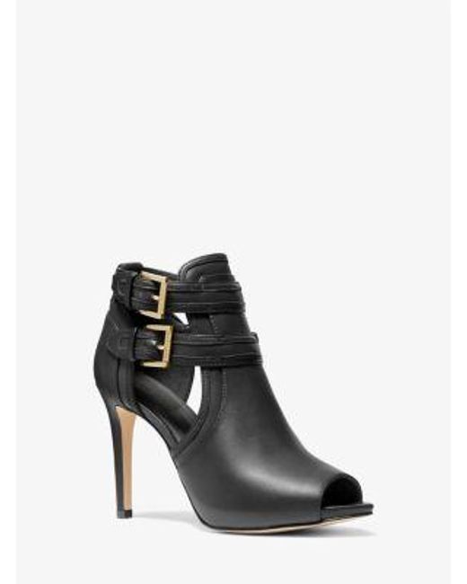 Michael Kors Black Blaze Open-Toe Ankle Boot