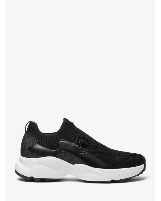 MICHAEL Michael Kors White Sami Stretch Knit Trainer