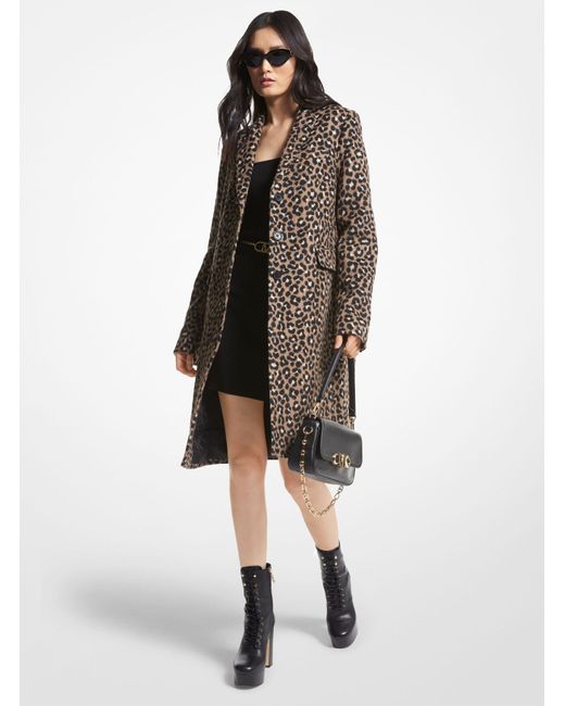 Michael kors animal cheap print coat