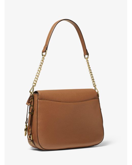 michael kors bedford medium pebbled leather shoulder bag