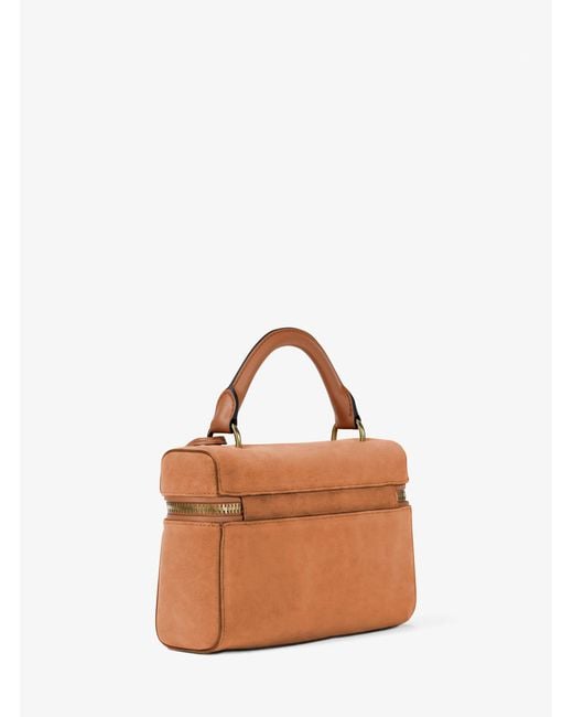 MICHAEL Michael Kors Brown Mk Jana Extra-Small Leather Convertible Crossbody Bag