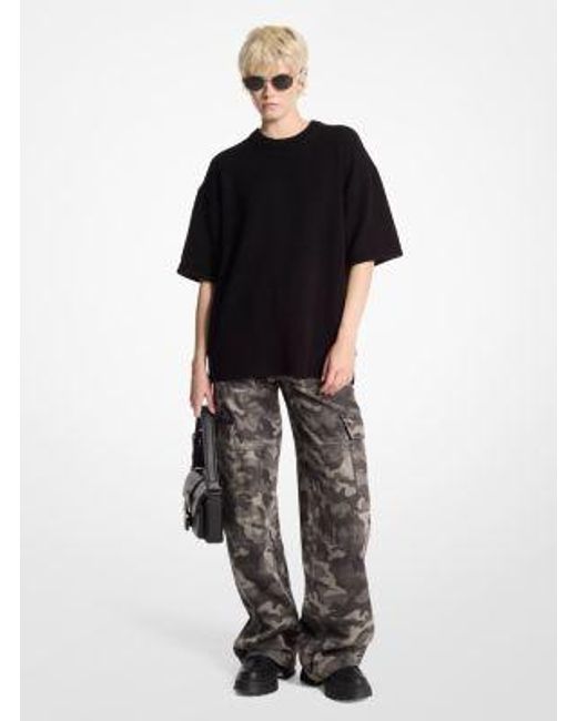 Mk Pullover A Maniche Corte di MICHAEL Michael Kors in Black