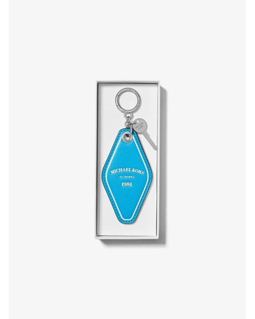 Michael Kors Blue Hotel Key Bag Charm