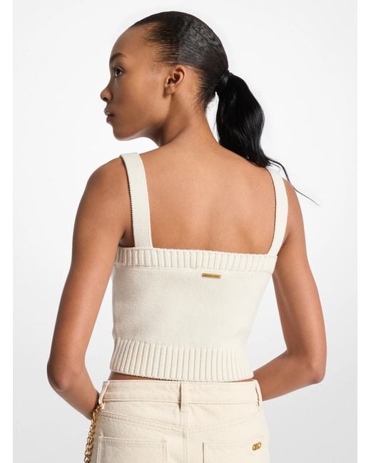 MICHAEL Michael Kors White Merino Cami