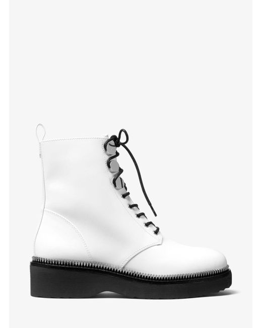 tavie leather combat boot