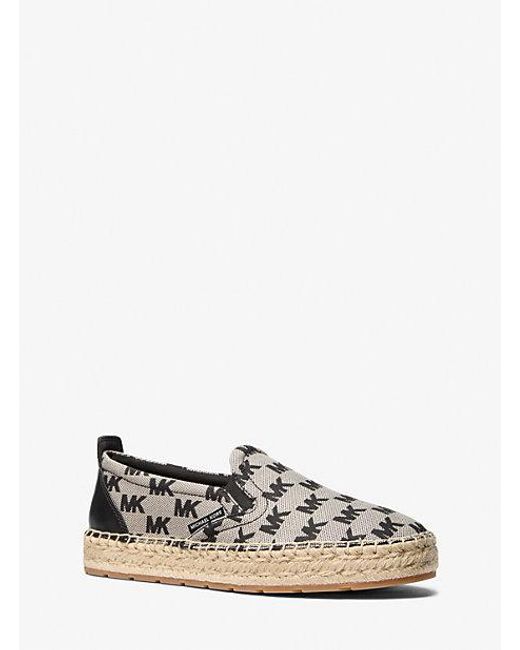 Michael Kors Emory Logo Jacquard Espadrille in White for Men  display picture 1