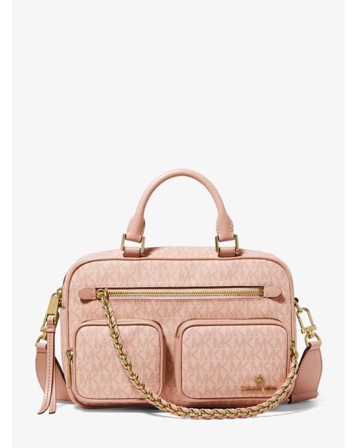 Michael Kors Canvas Elliot Medium Logo Messenger Bag Lyst