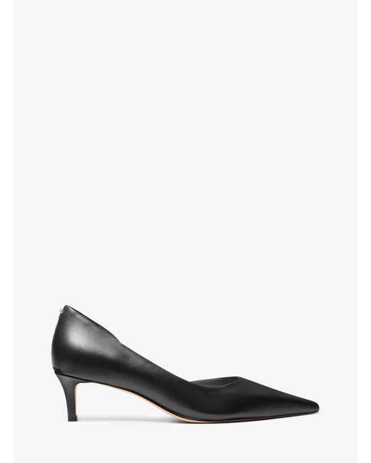 MICHAEL Michael Kors White Mk Elyse Leather Pump