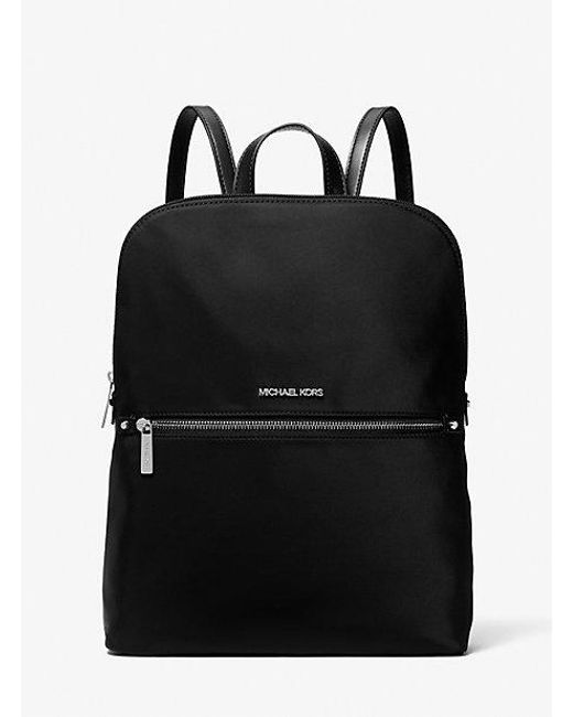 Michael Kors Black Polly Medium Nylon Backpack
