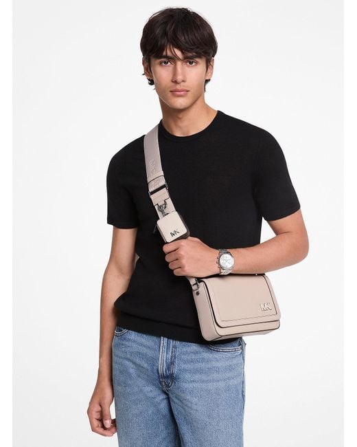 Mk Borsa A Tracolla Edison Mini di Michael Kors in Natural da Uomo