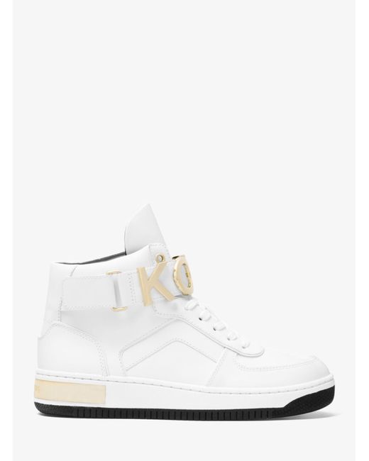 michael kors white high top sneakers